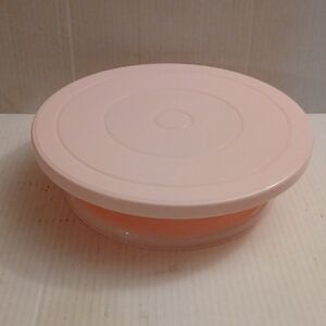 4/$40 New Pink Round Spinning Cake Decorating Plate/Stand